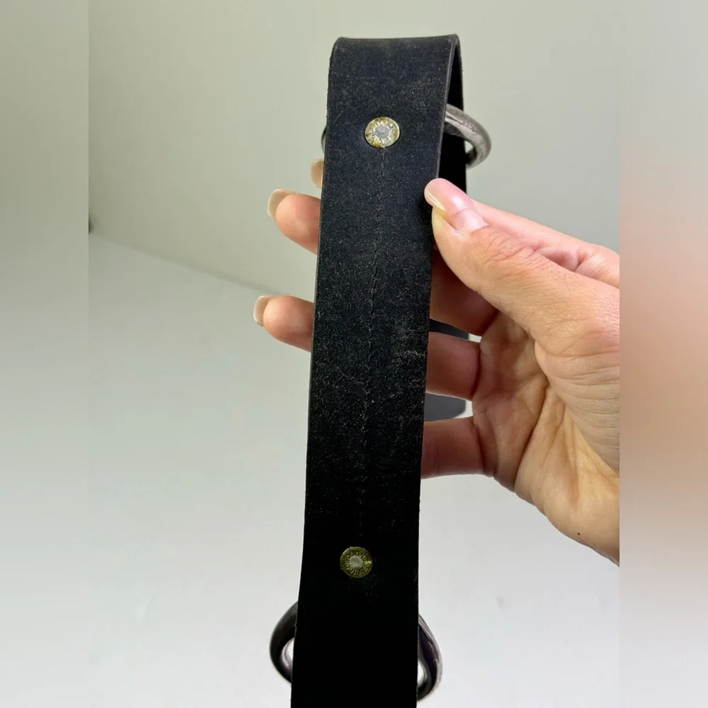 Dooney & Bourke Black Leather Replacement Strap Handle w Charm